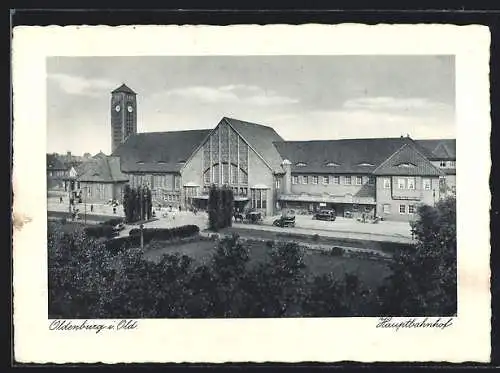 AK Oldenburg / O., Blick zum Hauptbahnhof