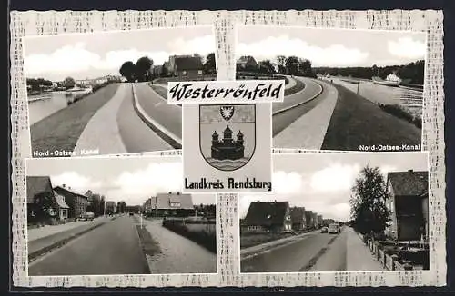 AK Westerrönfeld, Nord-Ostsee-Kanal, Strassenpartien