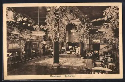 AK Magdeburg, Café Barberina, Inh. Hermann Bester, Breiteweg 94