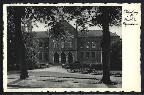 AK Oldenburg i. O., Blick auf das staatliche Gymnasium