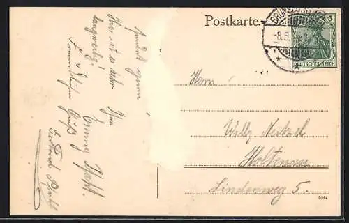 AK Brunsbüttelkoog, Schleusenpartie mit Hafenamt & Kaiserhalle