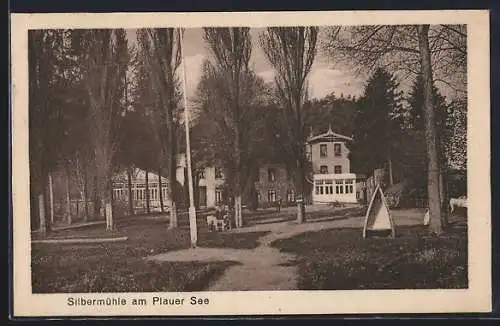 AK Plau, Hotel Silbermühle am Plauer See