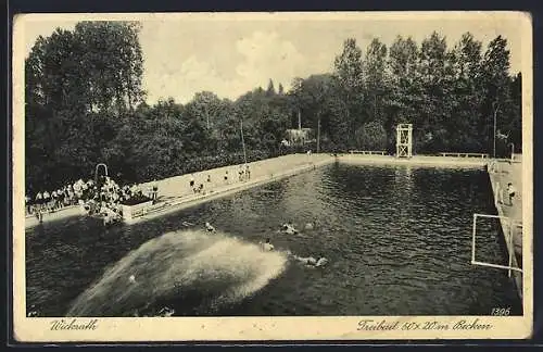 AK Wickrath, Badegäste im Freibad