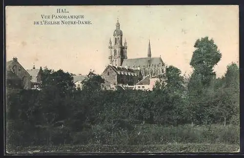 AK Hal, Vue panoramique de l`Eglise Notre-Dame