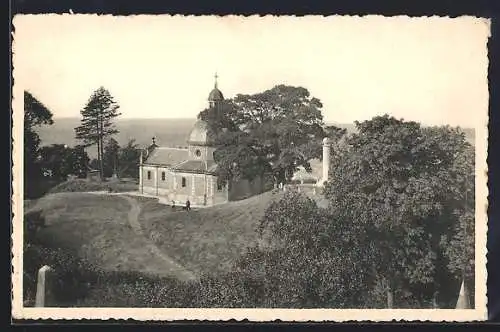 AK Grammont, Vue generale dur la Chapelle et colonne de la Vieille Montagne