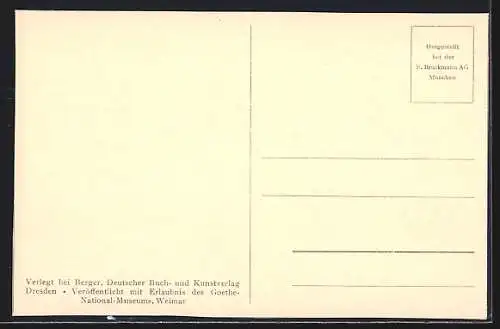 AK Reliefs von Goethe`s Eltern Johann Kaspar und Katharina Elisabeth