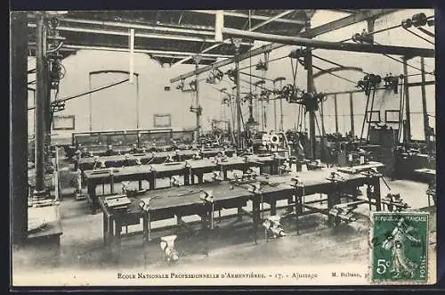 AK Armentières, Atelier de l`École Nationale Professionnelle d`Armentières, Ajustage des métaux