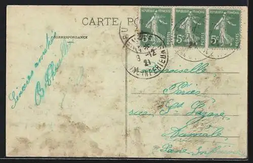 AK Maretz, La Place pendant la Guerre Mondiale 1914-18