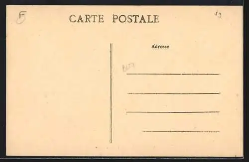 AK Busigny, Rue de la Gare avec hôtel et café Dupont