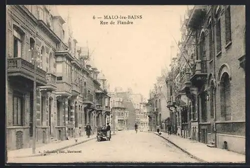 AK Malo-les-Bains, Rue de Flandre