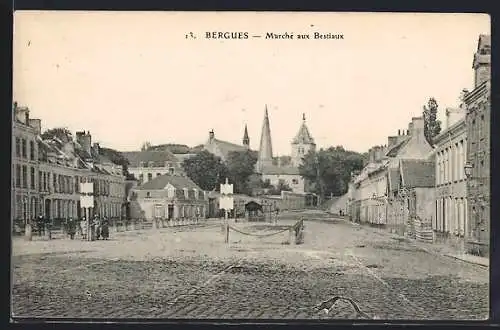 AK Bergues, Marché aux Bestiaux