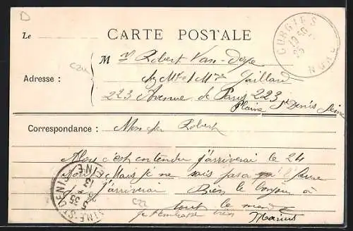 AK Curgies, Grande Rue vers Jenlain