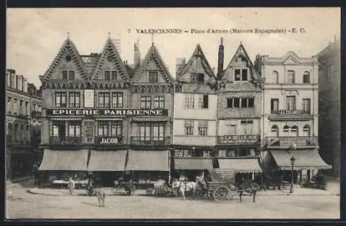 AK Valenciennes, Place d`Armes (Maisons Espagnoles)