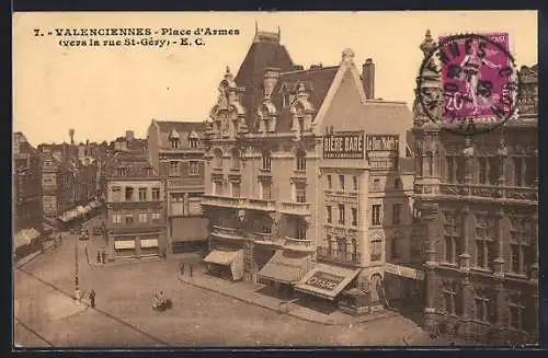 AK Valenciennes, Place d`Armes vers la rue St-Géry