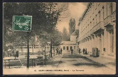 AK Saint-Amand-Thermal, La Terrasse