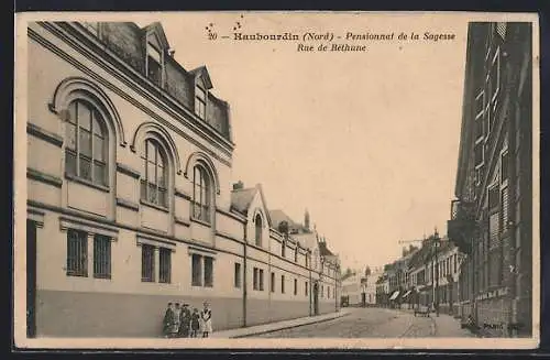 AK Haubourdin, Pensionnat de la Sagesse, Rue de Béthune