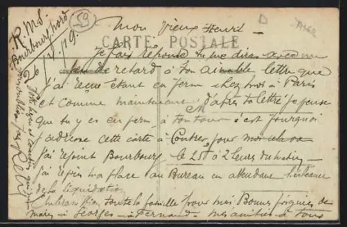 AK Bourbourg, Rue Carnot animée avec passants et boutiques
