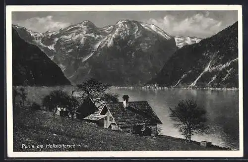 AK Hallstatt, Bergpanorama am Hallstättersee