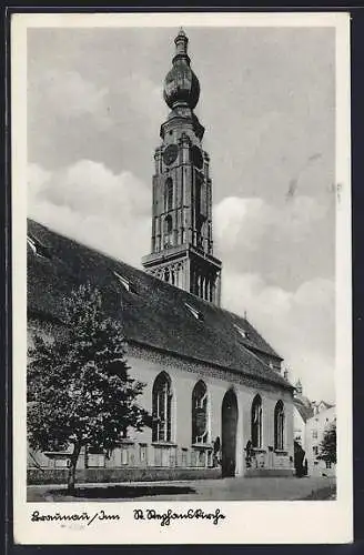 AK Braunau /Inn, An der St. Stephanskirche