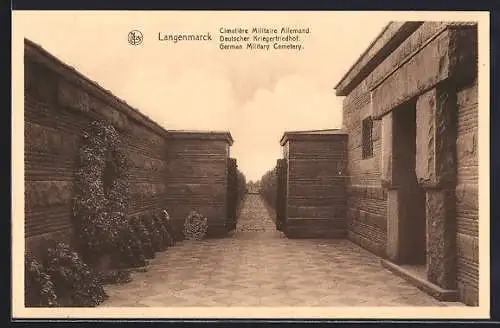 AK Langenmarck, Cimetiere Militaire Allemand, Deutscher Kriegerfriedhof