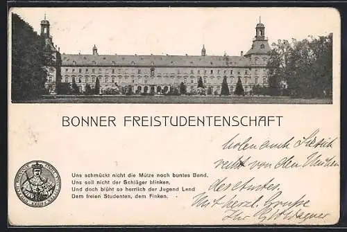 AK Bonn, Die Universität, die Bonner Freistudentenschaft