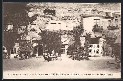 AK Vouvray /I. & L., Etablissements Vavasseur & Bernardet, Entrée des Salles St-Roch.