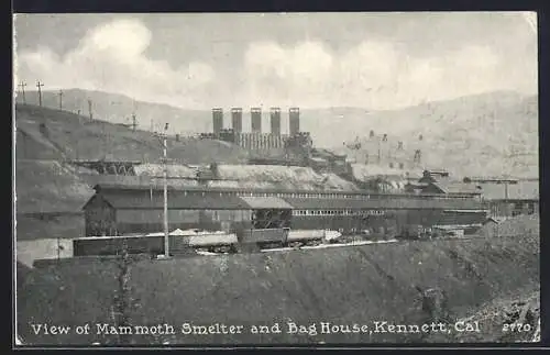 AK Kennett, CA, View of Mammoth Smelter and Bag House