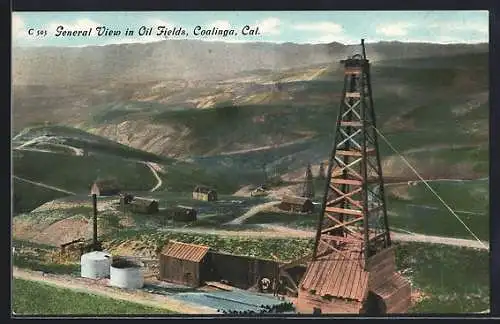 AK Coalinga, CA, General View in Oil Fields