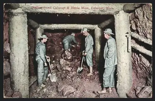 AK Calumet, MI, Underground Calument & Hecla Mine