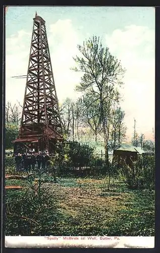 AK Butler, PA, Spotty McBride oil well