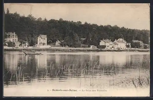 AK Samois-sur-Seine, La Seine aux Plâtreries