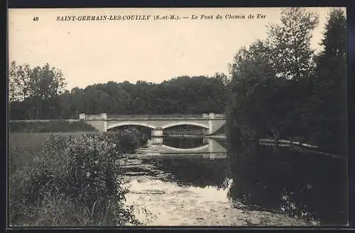 AK Saint-Germain-lès-Couilly, Le Pont du Chemin de Fer