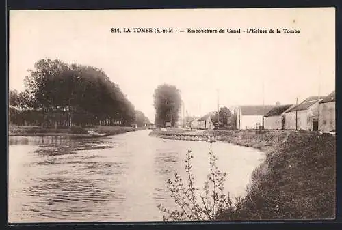 AK La Tombe, Embouchure du Canal, L`Écluse de la Tombe