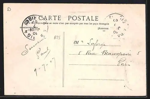 AK Trilport, Vue Générale avec pont et bateaux sur la rivière