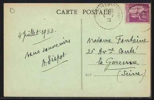 AK Tigeaux, Hôtel de l`Espérance, le Grand Morin et l`Embarcadère
