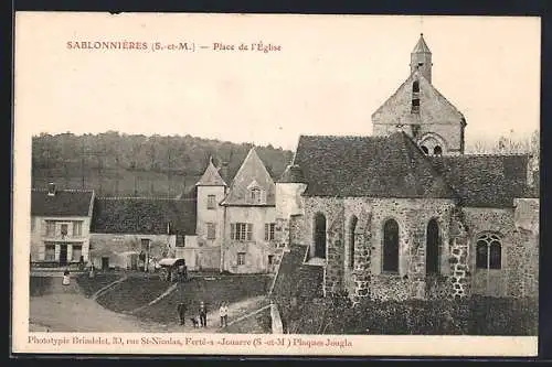 AK Sablonnières, Place de l`Église