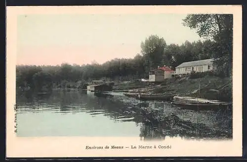 AK Condé, La Marne et ses berges paisibles