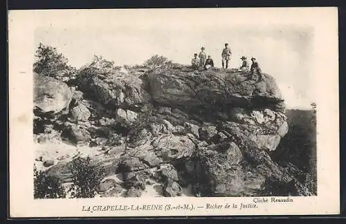 AK La Chapelle-la-Reine, Rocher de la Justice