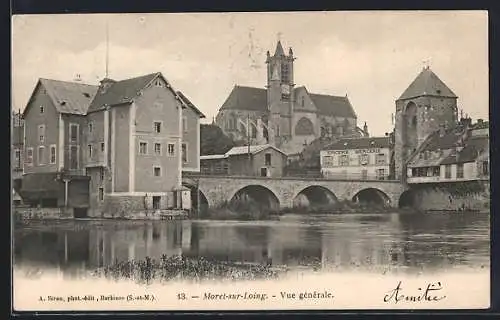 AK Moret-sur-Loing, Vue générale