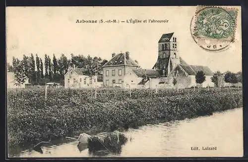 AK Arbonne, L`église et l`abreuvoir