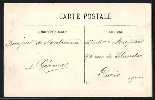 AK Montereau, Le Quai de Seine, Vue sur Surville