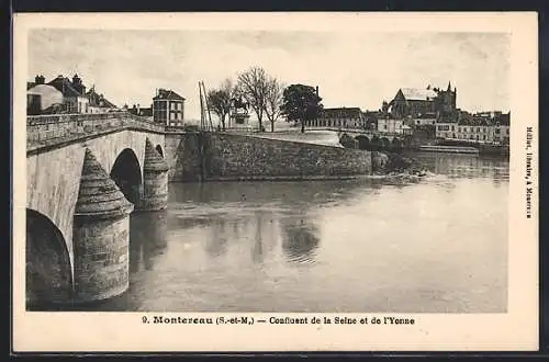 AK Montereau, Confluent de la Seine et de l`Yonne