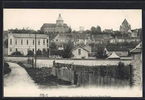 AK Provins, La Ville Haute et Pension Notre-Dame