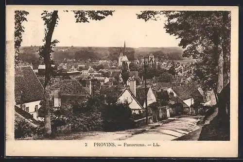 AK Provins, Panorama de la ville et ses toits pittoresques