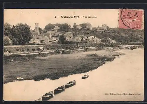 AK Fontaine-le-Port, Vue générale