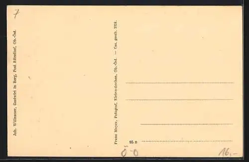 AK Ansfelden-Berg, Volksschule, Kirchplatz mit Gasthaus, Landes-Ackerbau Ritzelhof