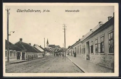 AK Oberhollabrunn /N.-Oe., Blick in die Wienerstrasse