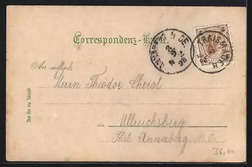 Lithographie Traismauer, Wienerthor, St. Florian und Hauptstrasse