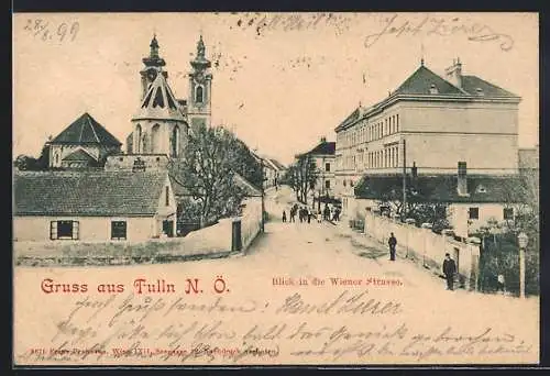 AK Tulln, Blick in die Wienerstrasse