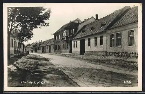 AK Alberndorf, Strassenpartie in der Ortschaft